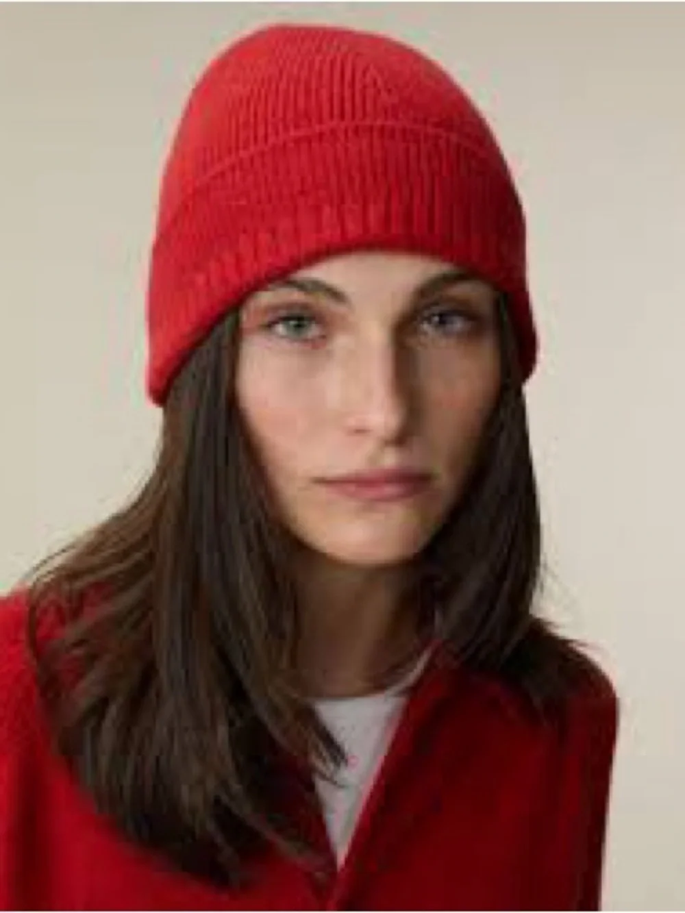 NWT AMATO NEWYORK Carolina Amato 100% Cashmere red beanie